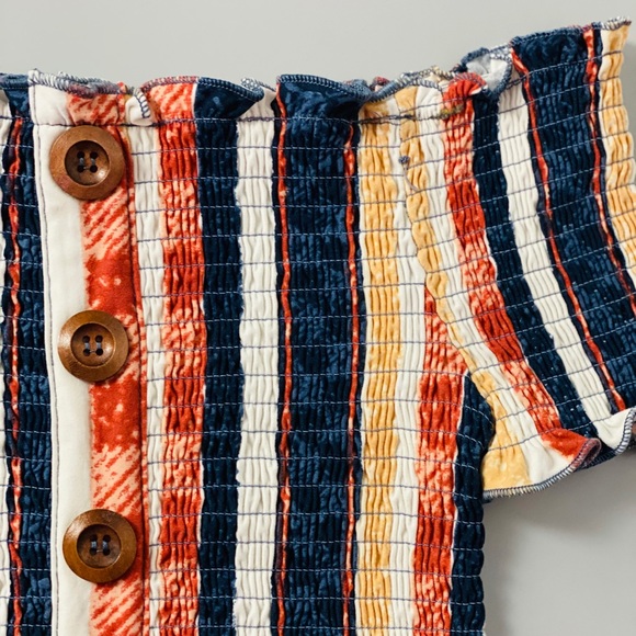 Sweater top, ruffled, used once, Orange Riss, M - Picture 4 of 7